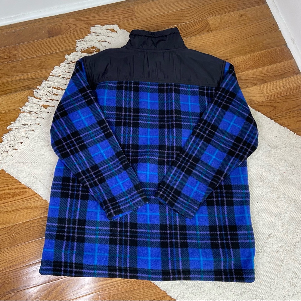 Vintage Sigrid Olsen Sport Gorpcore Fleece Plaid Pullover Jacket Size Small - Picture 4 of 14